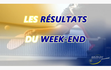 Résultats des championnats jeunes et séniors - P1J2